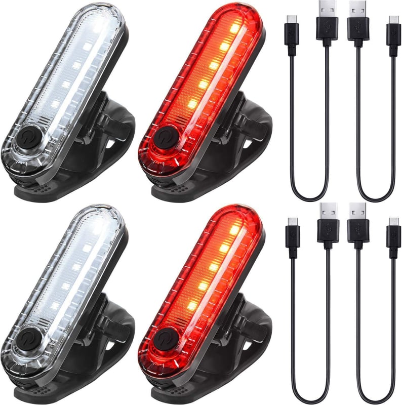 LED stražnja svjetiljka za bicikl, USB punjiva, visoka svjetlost, 056 trepćuća