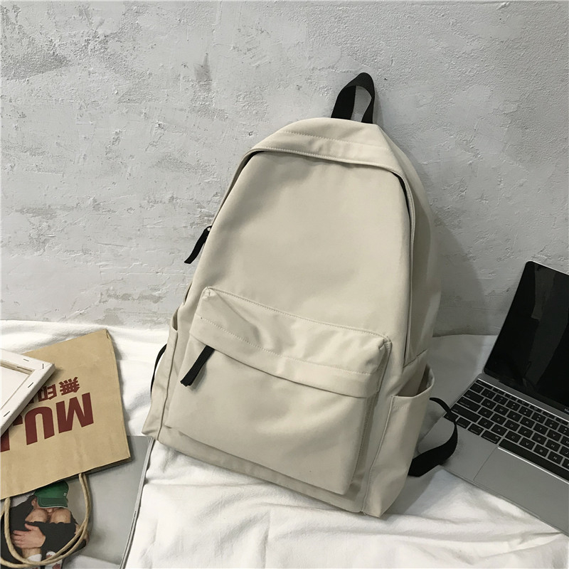 Uniszex iskolai hátizsák Koreai Harajuku Ulzzang stílusban, nagy kapacitású 36-55 L, nylon anyag, légáteresztő poliészter bélés, görbült vállpántok, utcai divat, egyszínű