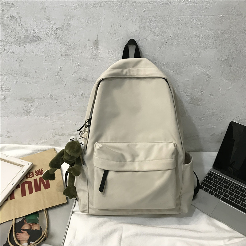 Uniszex iskolai hátizsák Koreai Harajuku Ulzzang stílusban, nagy kapacitású 36-55 L, nylon anyag, légáteresztő poliészter bélés, görbült vállpántok, utcai divat, egyszínű