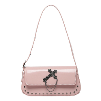 Τσάντα crossbody Dark Series σε σχήμα φέρετρου, άνοιξη-καλοκαίρι 2026, ρετρό ματ φινίρισμα, μικρή