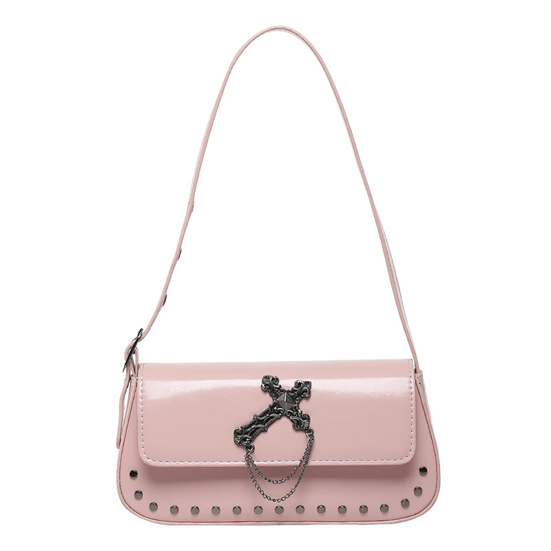 Τσάντα crossbody Dark Series σε σχήμα φέρετρου, άνοιξη-καλοκαίρι 2026, ρετρό ματ φινίρισμα, μικρή
