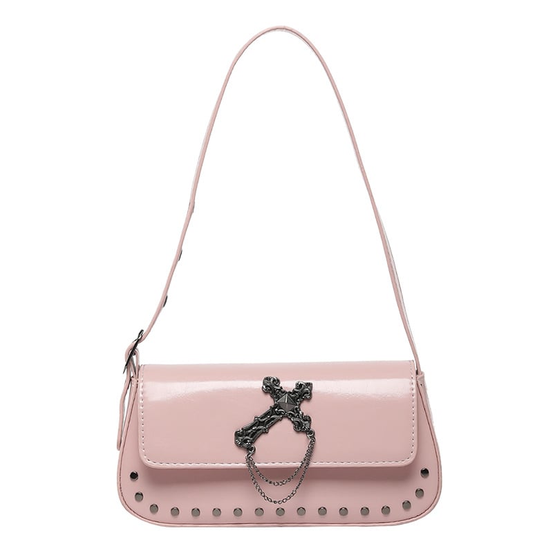 Τσάντα crossbody Dark Series σε σχήμα φέρετρου, άνοιξη-καλοκαίρι 2026, ρετρό ματ φινίρισμα, μικρή