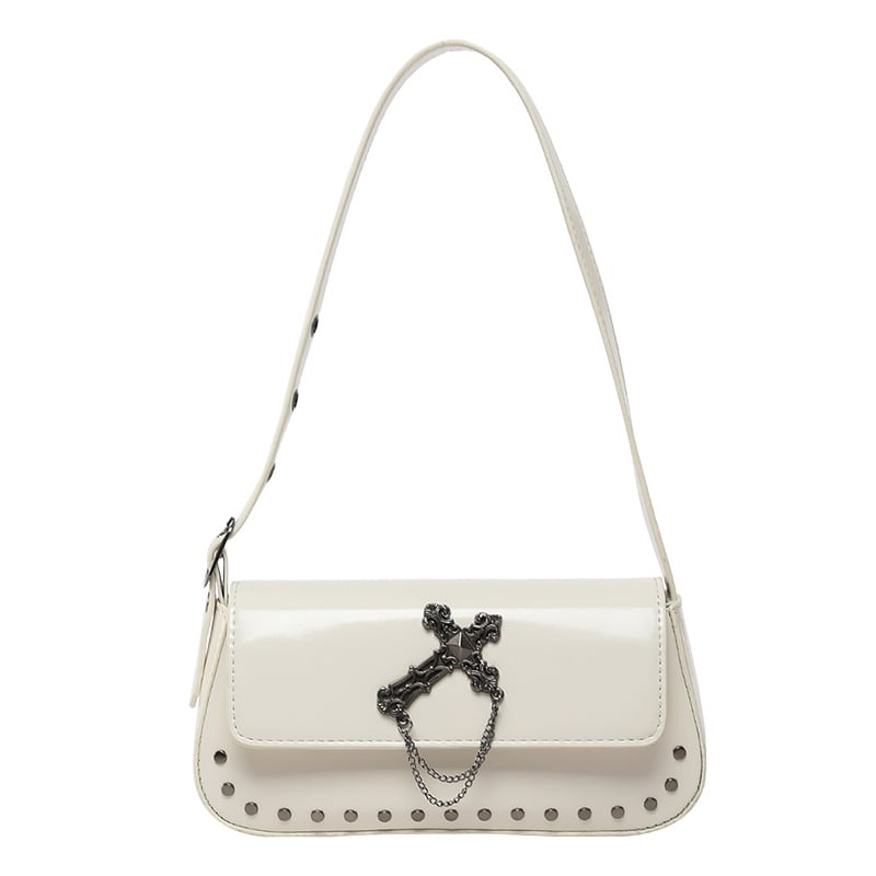 Τσάντα crossbody Dark Series σε σχήμα φέρετρου, άνοιξη-καλοκαίρι 2026, ρετρό ματ φινίρισμα, μικρή