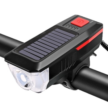 Solarnim prednjim svjetlom za bicikl sa 120 dB sirenom, za planinski bicikl