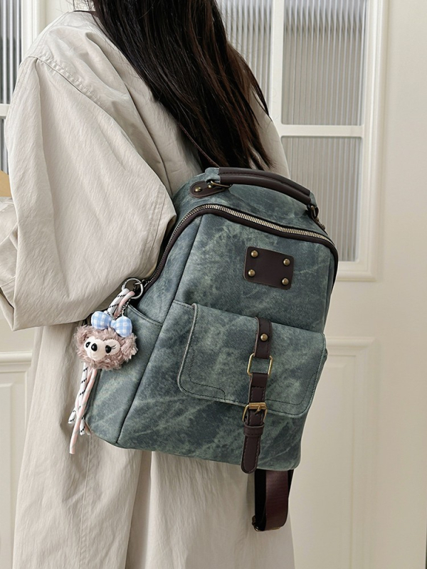 Rucsac vintage pentru călătorii, rucsac laptop pentru navetă și școală, model primăvara 2026