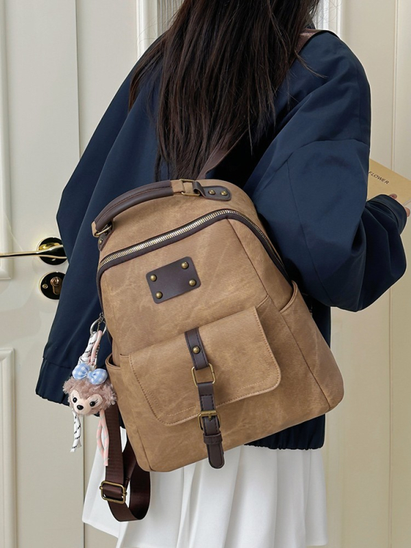 Rucsac vintage pentru călătorii, rucsac laptop pentru navetă și școală, model primăvara 2026