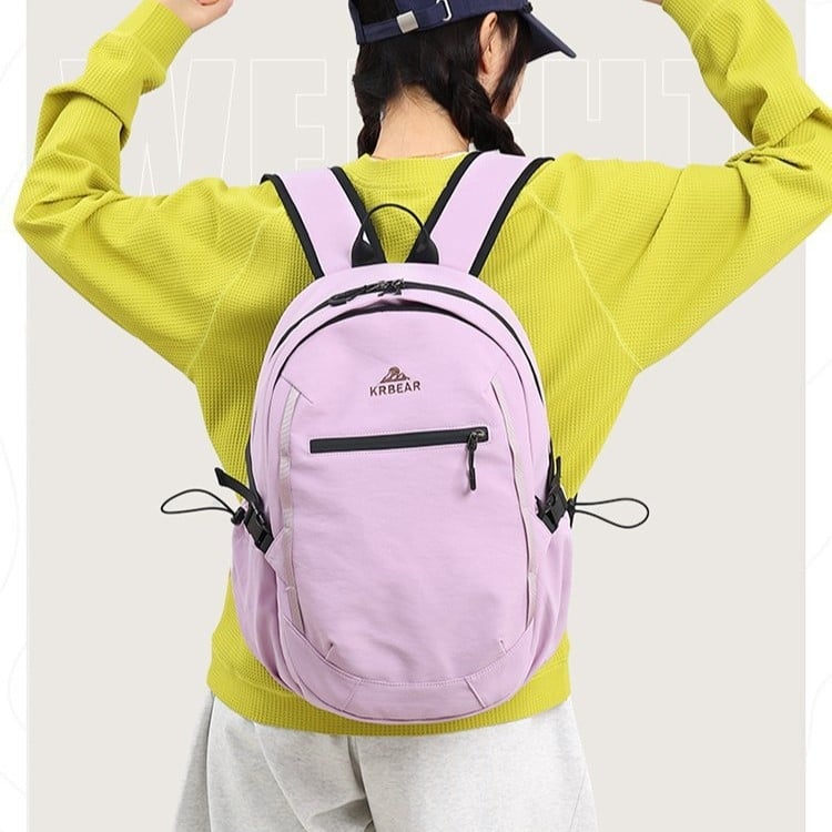Unisex minimalistički ruksak s color-block dizajnom, 20–35 L, najlon, za 13-inčni prijenosnik, za planinarenje i putovanja