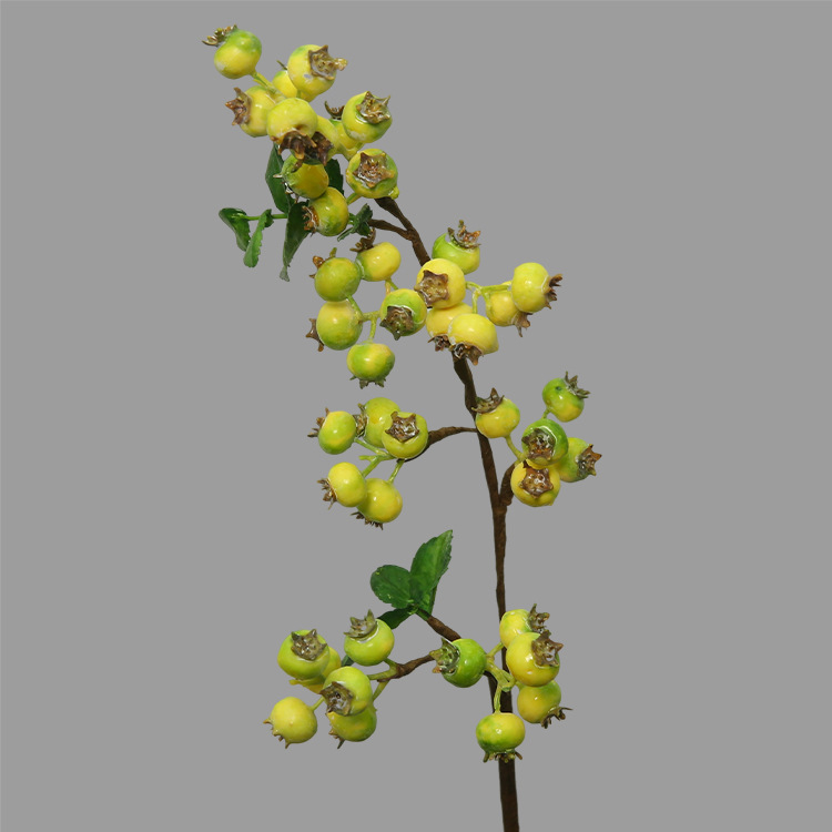 Afine artificiale, stil european proaspat pentru decor interior al livingului, ornament decorativ și recuzită pentru fotografie, flori de mătase, 62 cm