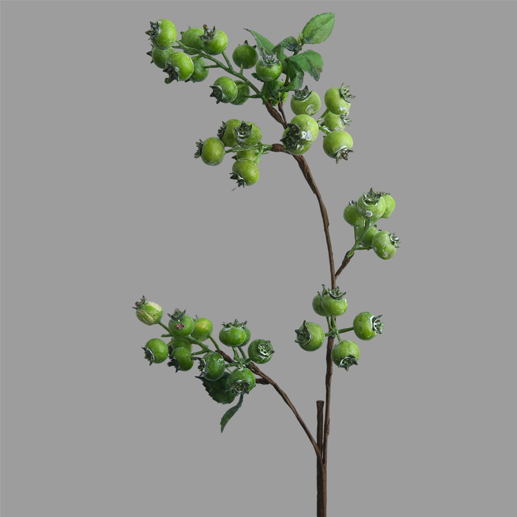 Afine artificiale, stil european proaspat pentru decor interior al livingului, ornament decorativ și recuzită pentru fotografie, flori de mătase, 62 cm