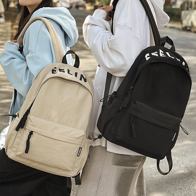 Unisex τσάντα πλάτης για ταξίδια με μεγάλο χώρο (20–35 L), μινιμαλιστικός σχεδιασμός, κατάλληλη για 14-ιντσών φορητό, καθημερινή σχολική τσάντα σε ιαπωνικό street style