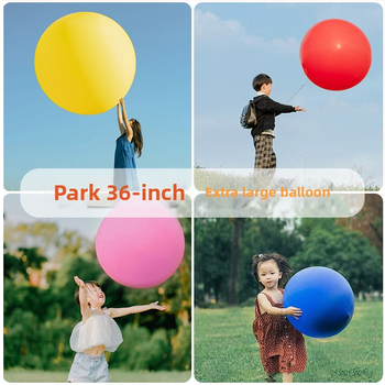 Balon mare 36 inch din latex gros, pentru exterior, parcuri și gazon, jucărie pentru copii, rezistent la explozie