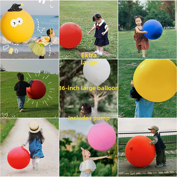 Balon mare 36 inch din latex gros, pentru exterior, parcuri și gazon, jucărie pentru copii, rezistent la explozie