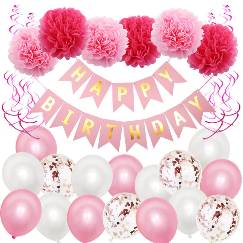 Baloni latex de 12 inci verzi, albaștri și negri, decor pentru petrecere de copii cu floare de balon și drapel