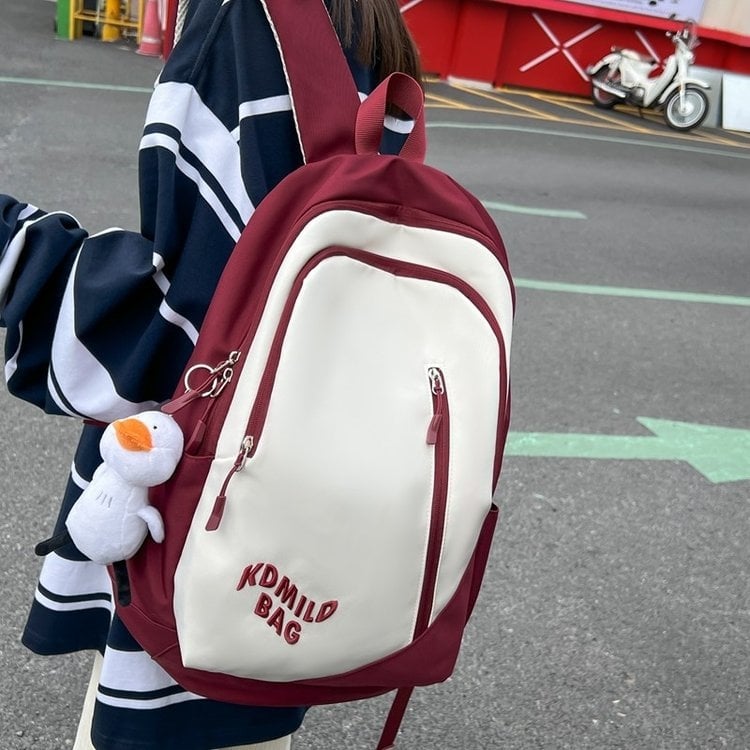 Σακίδιο σχολικό σε στυλ Harajuku, ελαφρύ, unisex, 36–55 L, νάιλον, για φορητό υπολογιστή 15 ιντσών, κατάλληλο για καθημερινή χρήση και ταξίδια.