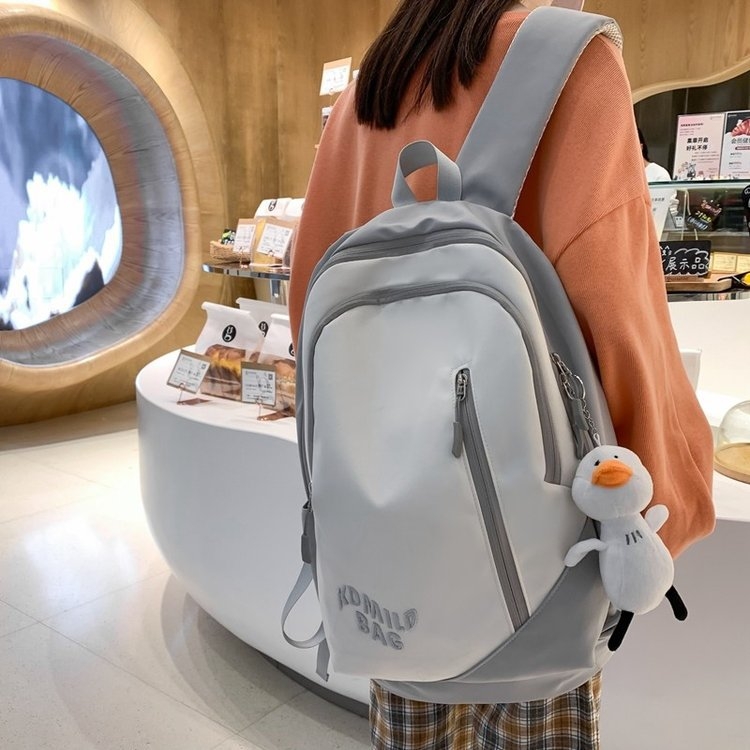 Σακίδιο σχολικό σε στυλ Harajuku, ελαφρύ, unisex, 36–55 L, νάιλον, για φορητό υπολογιστή 15 ιντσών, κατάλληλο για καθημερινή χρήση και ταξίδια.