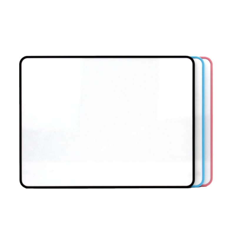 Tablă magnetică de birou cu suport manual, bidirecțională, pentru uz casnic, mică tablă albă magnetică cu ramă metalică, tablă de indicii pentru difuzare în direct