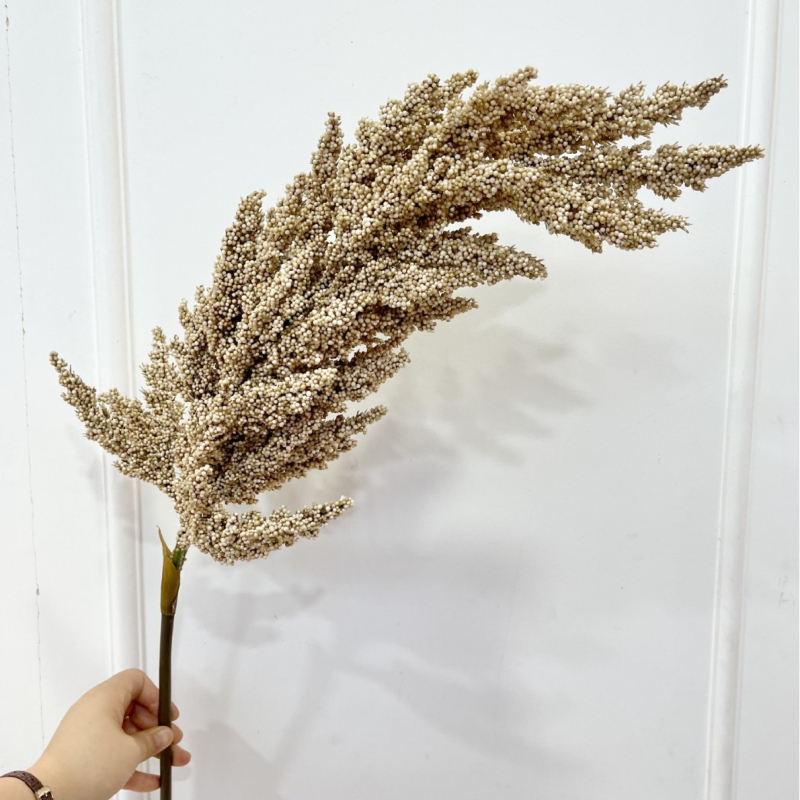 Plante artificiale de sorg și orz pentru aranjamente florale artistice, decor de nuntă, peisagistică și recuzită pentru fotografie