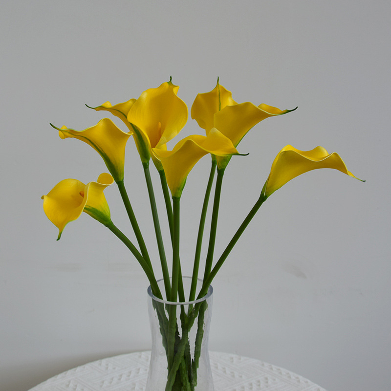 Flori artificiale Calla Lily pentru living și sufragerie, decorațiuni florale pentru nunți