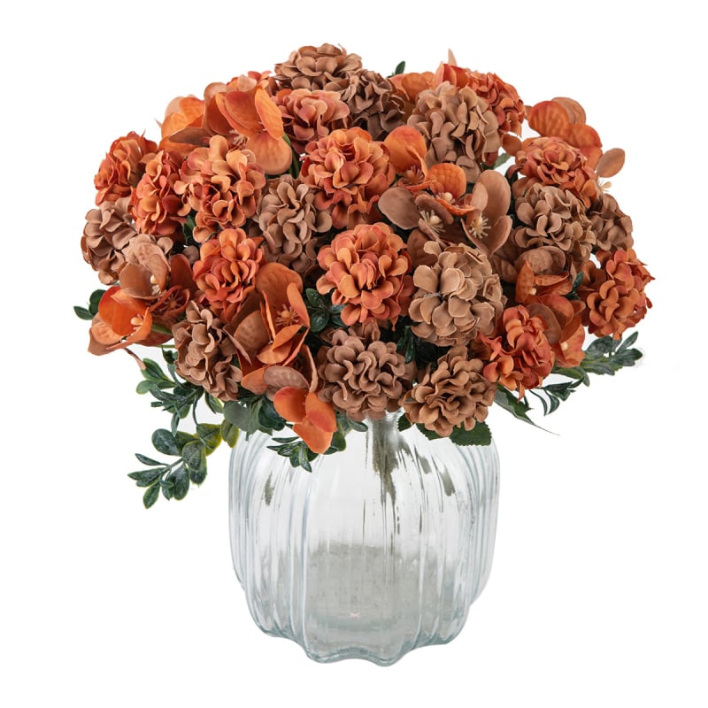 Μπουκέτο μεταξωτών Hydrangea σε βιντάζ στυλ για γάμους, σκηνές φωτογράφισης και διακόσμηση σπιτιού
