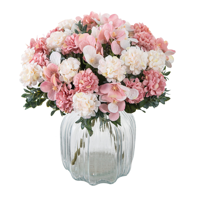 Μπουκέτο μεταξωτών Hydrangea σε βιντάζ στυλ για γάμους, σκηνές φωτογράφισης και διακόσμηση σπιτιού