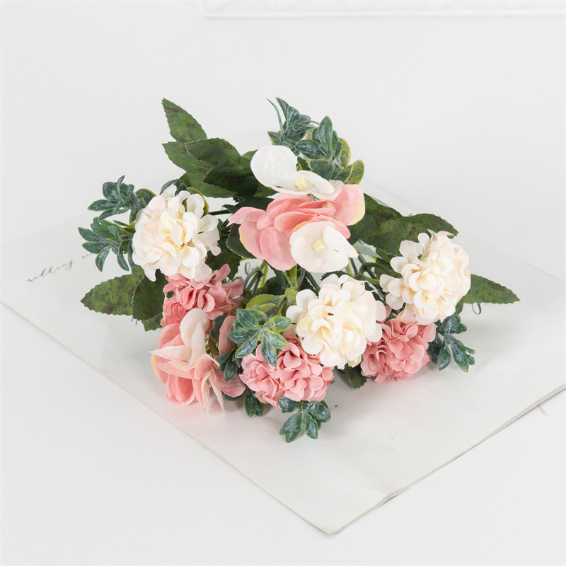 Μπουκέτο μεταξωτών Hydrangea σε βιντάζ στυλ για γάμους, σκηνές φωτογράφισης και διακόσμηση σπιτιού