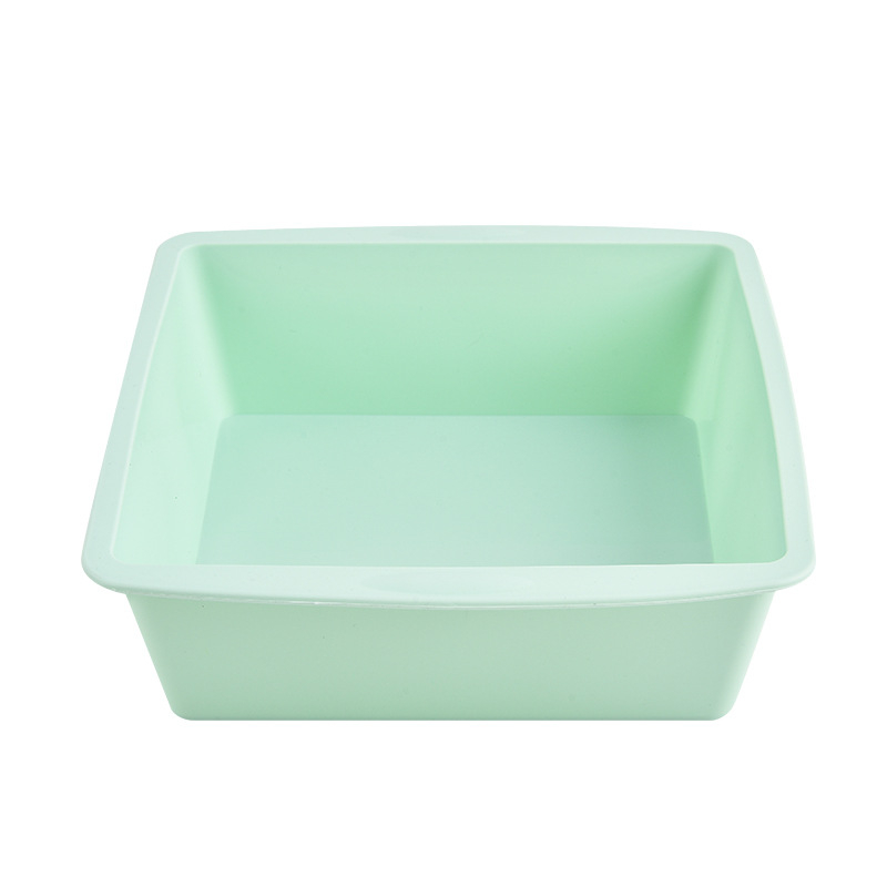 Formă pătrată din silicon pentru prăjituri; pentru chec chiffon și prăjituri tradiționale, coacere în cuptor, uz casnic DIY