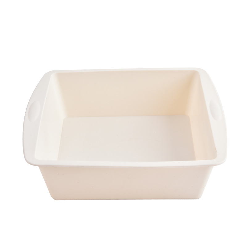Formă pătrată din silicon pentru prăjituri; pentru chec chiffon și prăjituri tradiționale, coacere în cuptor, uz casnic DIY