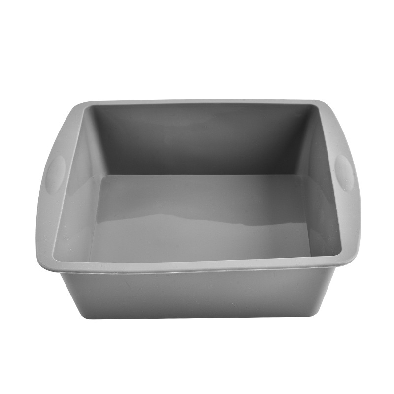 Formă pătrată din silicon pentru prăjituri; pentru chec chiffon și prăjituri tradiționale, coacere în cuptor, uz casnic DIY