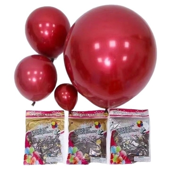 Set de baloane pentru decorul nunții, dimensiuni 5, 10, 12 și 18 inch
