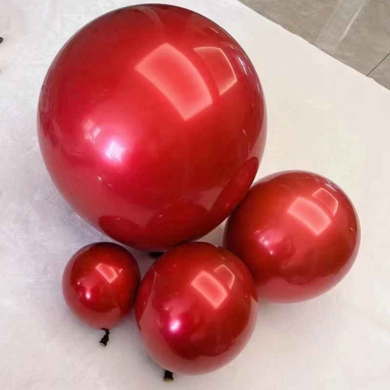 Set de baloane pentru decorul nunții, dimensiuni 5, 10, 12 și 18 inch