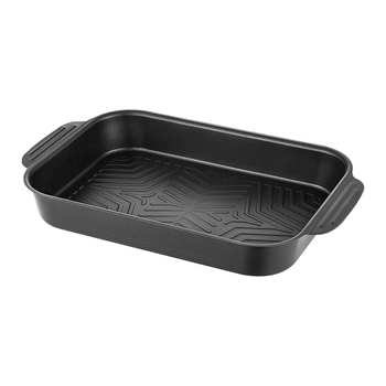 Tigaie grill dreptunghiulară, antiaderentă pentru pește, compatibilă cu inducția, pentru uz casnic și comercial