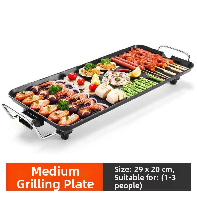 Tigaie electrică cu piatră Maifan, antiaderentă, pentru BBQ coreean, multifuncțional pentru uz casnic
