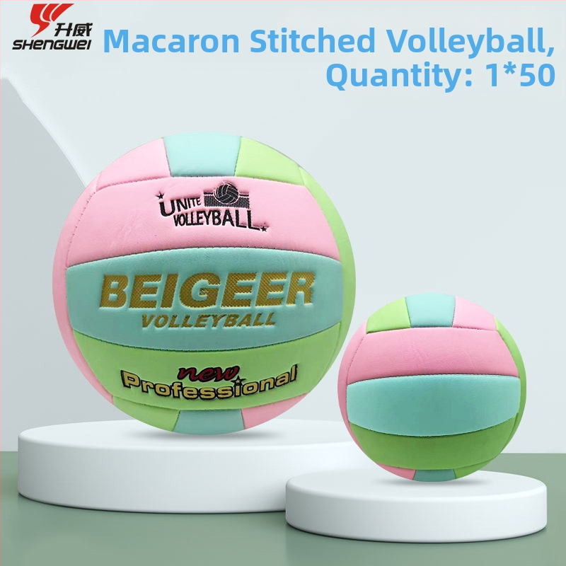 Macaron No.5 volejbal pre žiakov - Veľkosť 5, šitý strojom, vnútorný tréningový balón na školské súťaže