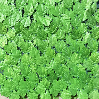 Gard decorativ din plastic cu frunze artificiale pentru balcon și grădină, perete verde exterior