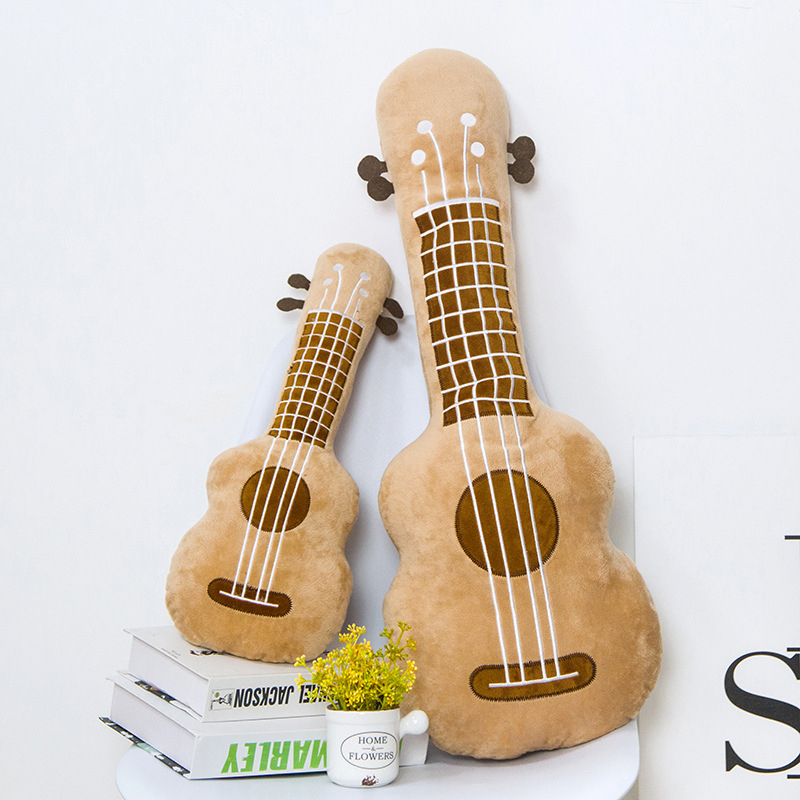 Plišana ragdoll lutka s cvjetnim motivom, ukulele i gitara – dječja igračka, poklon za djevojčice