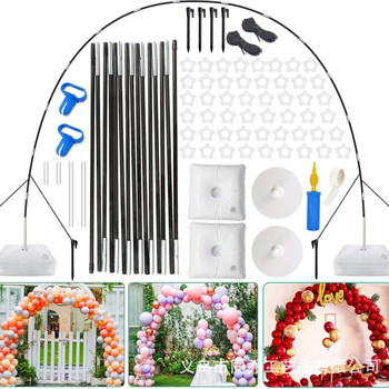Arc de Balon – Arc Circular pentru Nuntă din Fier Forjat, Decor de Spațiu