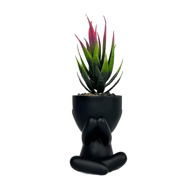 Aloe vera simulată în ghiveci – ornamente pentru birou, decor minimalist de înaltă clasă, mici ornamente de birou, personalizabil