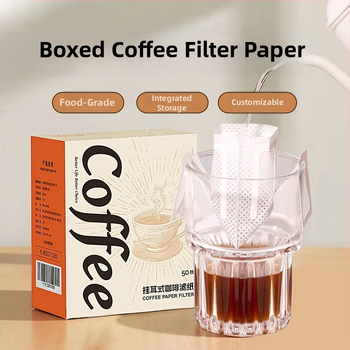 Filtru de cafea pentru pour-over, pungă filtrantă din material nețesut, de calitate alimentară, cu strat gros