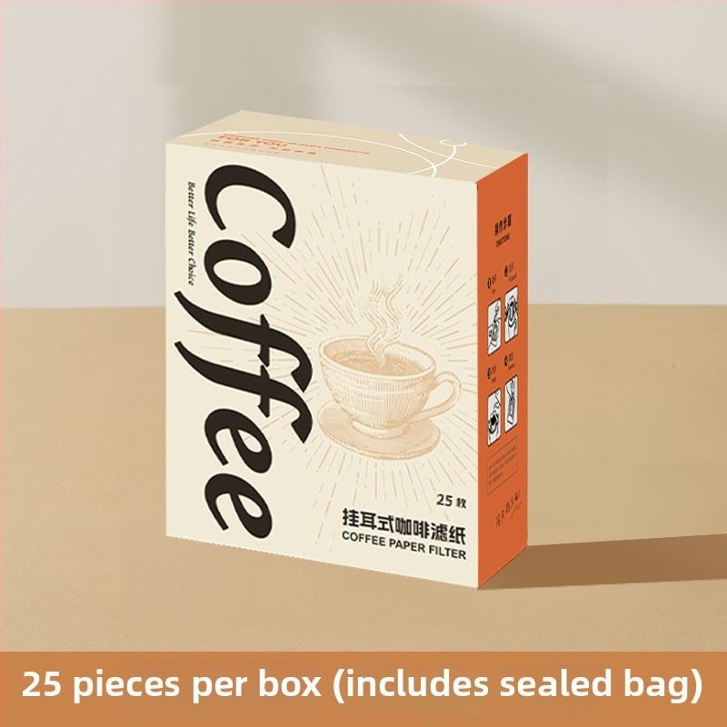 Filtru de cafea pentru pour-over, pungă filtrantă din material nețesut, de calitate alimentară, cu strat gros