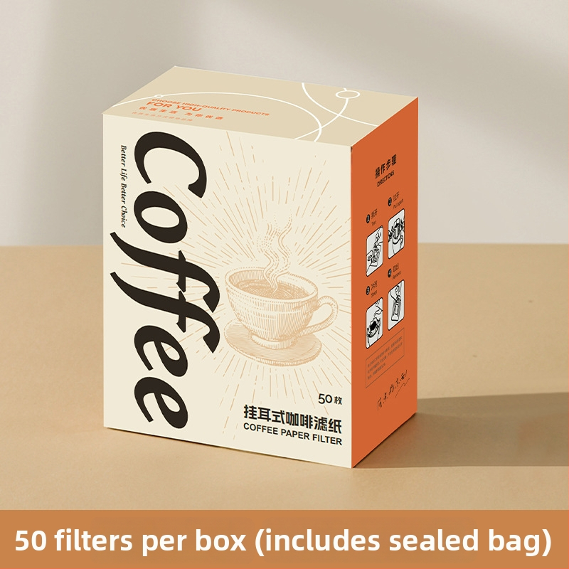 Filtru de cafea pentru pour-over, pungă filtrantă din material nețesut, de calitate alimentară, cu strat gros