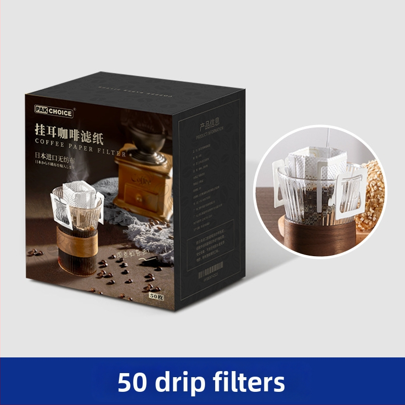 Filtru de cafea pentru pour-over, pungă filtrantă din material nețesut, de calitate alimentară, cu strat gros