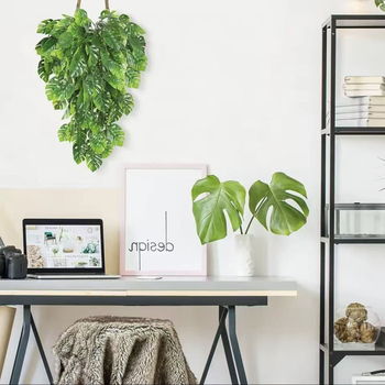 Изкуствена Монстера — висяща лоза с листа за интериорен декор на тавана