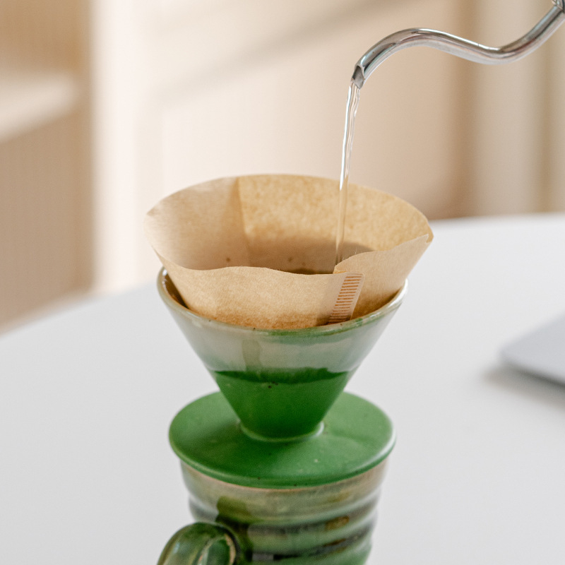 Cană de cafea din ceramică rustică, lucrată manual, glazură de cuptor, în stil japonez, set filtre pour-over