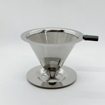 Filtru de cafea din oțel inoxidabil 304, cu două straturi, fără filtru de hârtie, pentru preparare manuală