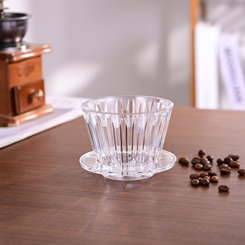 Set cafea pentru partaj: oală pentru preparare manuală și ceașcă de partaj, ustensile din sticlă rezistente la temperatură și filtru de cafea