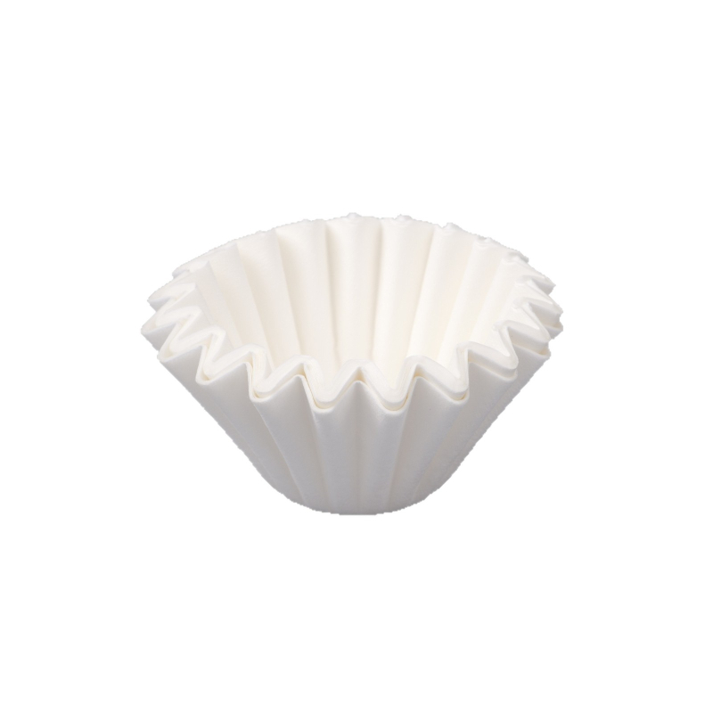 Filtru de cafea din hârtie în formă de valuri, pentru moka pot, în formă de bol, dimensiuni 155–185, filtru de cafea pentru filtrare manuală