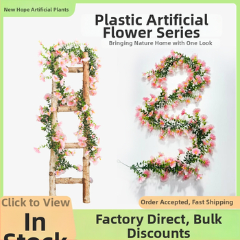 Viță artificială cu flori, Morning Glory cu 135 fire pentru conducte de aer condiționat, arcade pentru nunți și împachetare decorativă