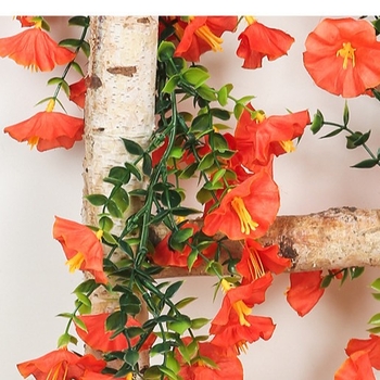 Viță artificială cu flori, Morning Glory cu 135 fire pentru conducte de aer condiționat, arcade pentru nunți și împachetare decorativă