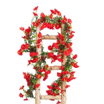 Viță artificială cu flori, Morning Glory cu 135 fire pentru conducte de aer condiționat, arcade pentru nunți și împachetare decorativă