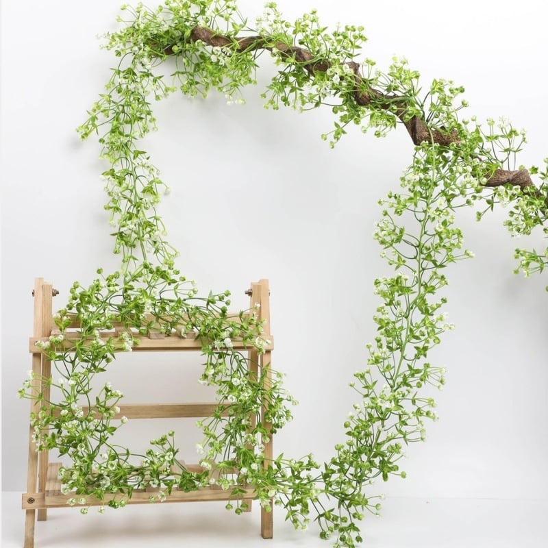 Liană artificială cu flori pentru decor interior și amenajări de nuntă
